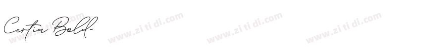 Certia Bold字体转换